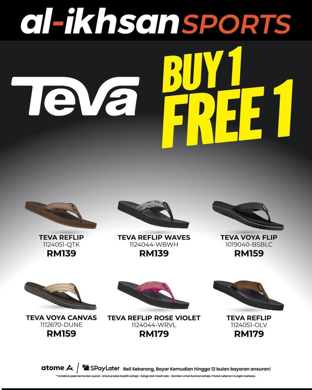 Teva footwear promotion at AEON MALL Tebrau City