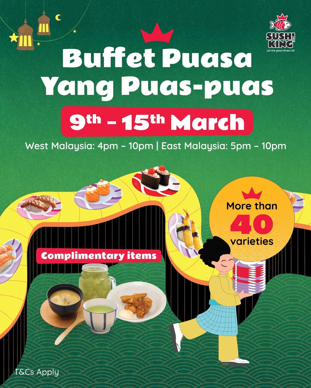 Delicious Japanese cuisine at Sushi King's Ramadan Buffet