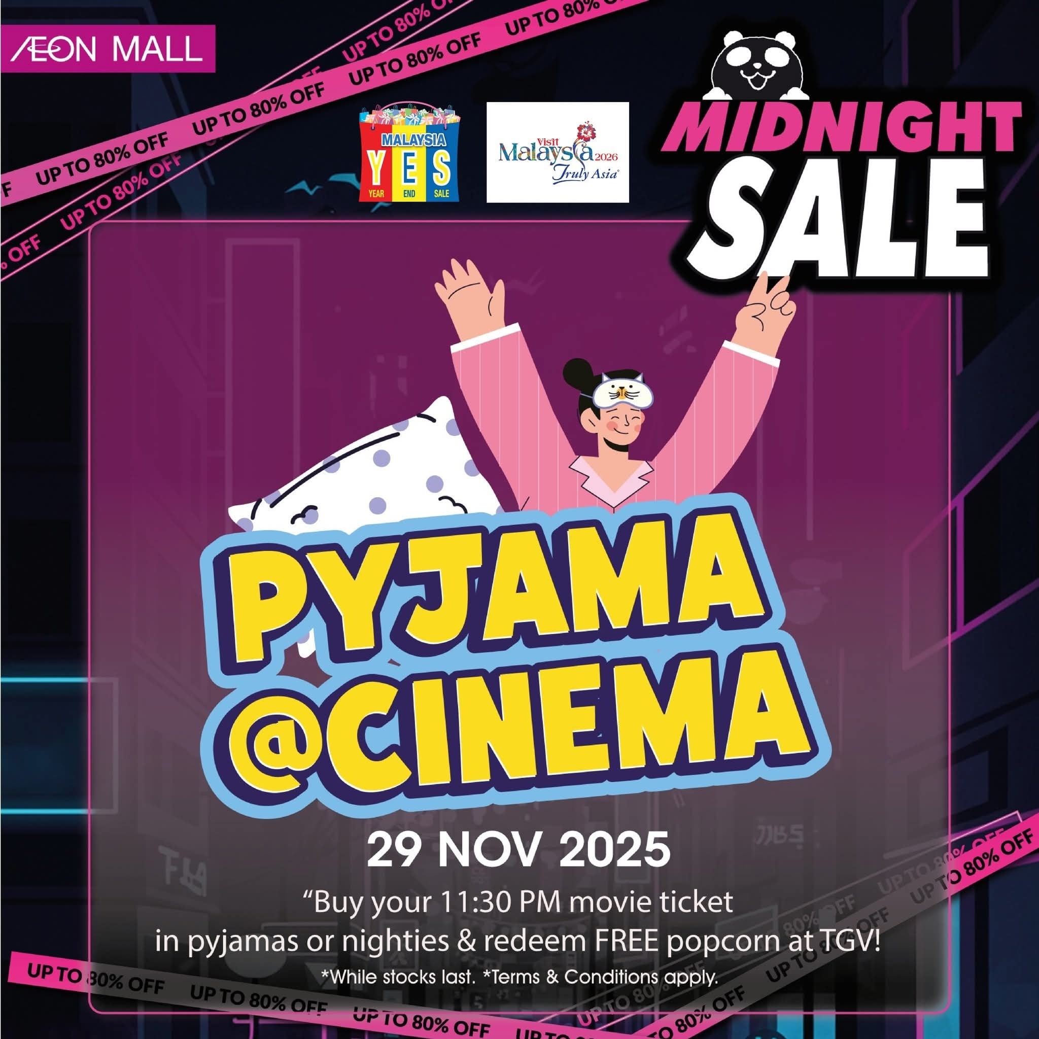 Promotional image for Pyjama @ Cinema event at TGV Cinemas
