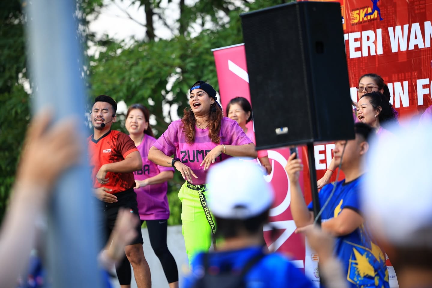 Group photo of participants at the Run for Education event