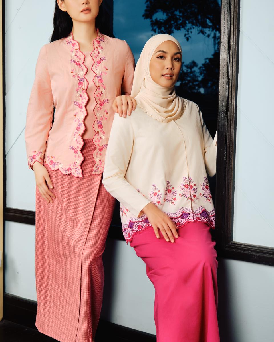 Beaded embellishments on a festive garment from Poplook