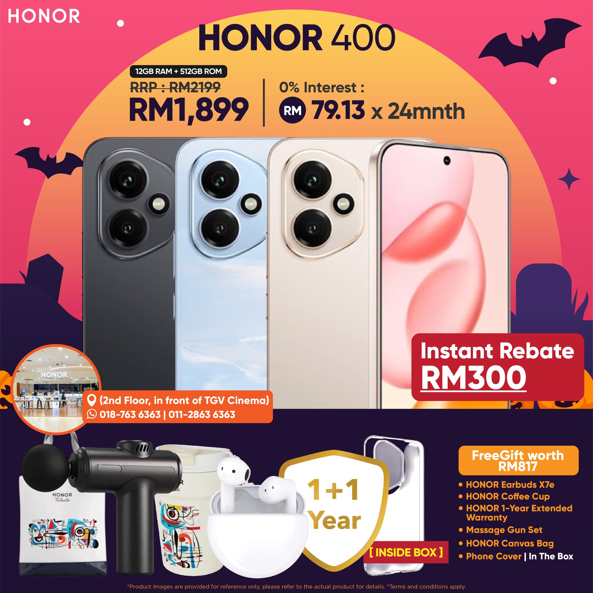 HONOR Halloween Sale at AEON Tebrau City JB