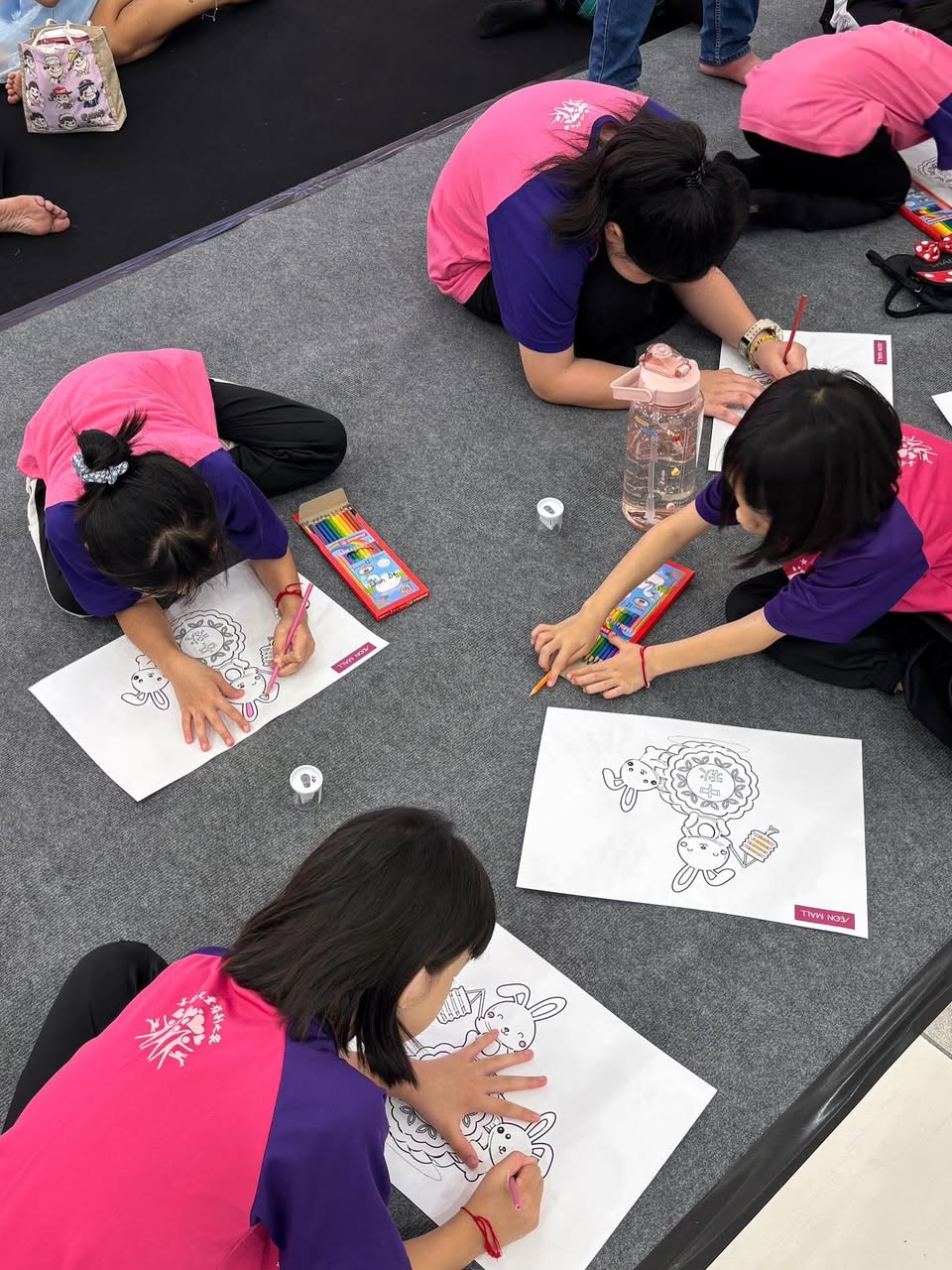 A collection of vibrant drawings from the Mid-Autumn Festival Coloring Contest