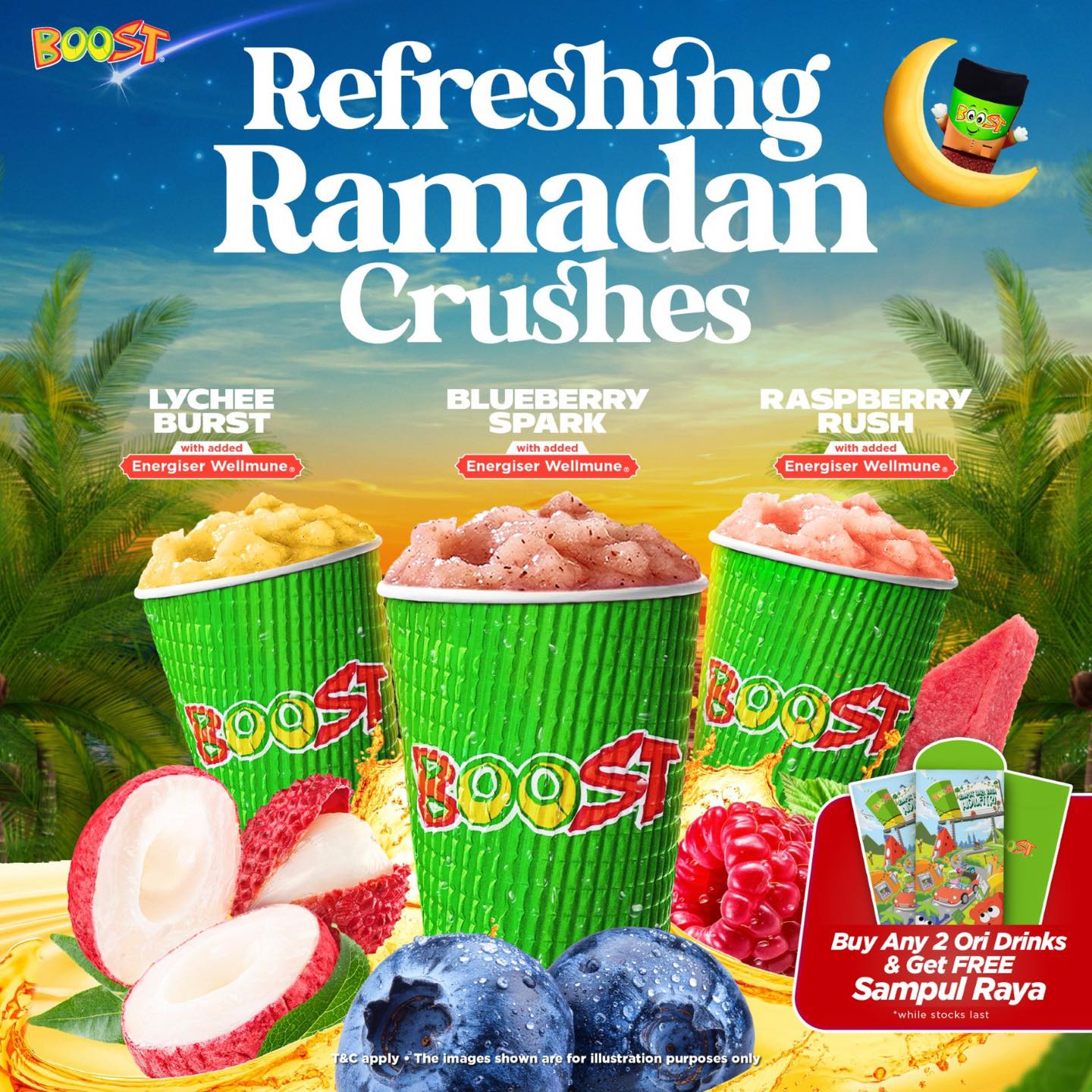 A refreshing Boost Juice Ramadan Crush drink