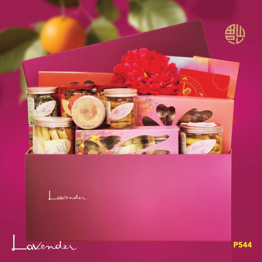 Lavender Bakery's beautifully packed hampers for the Lunar New Year