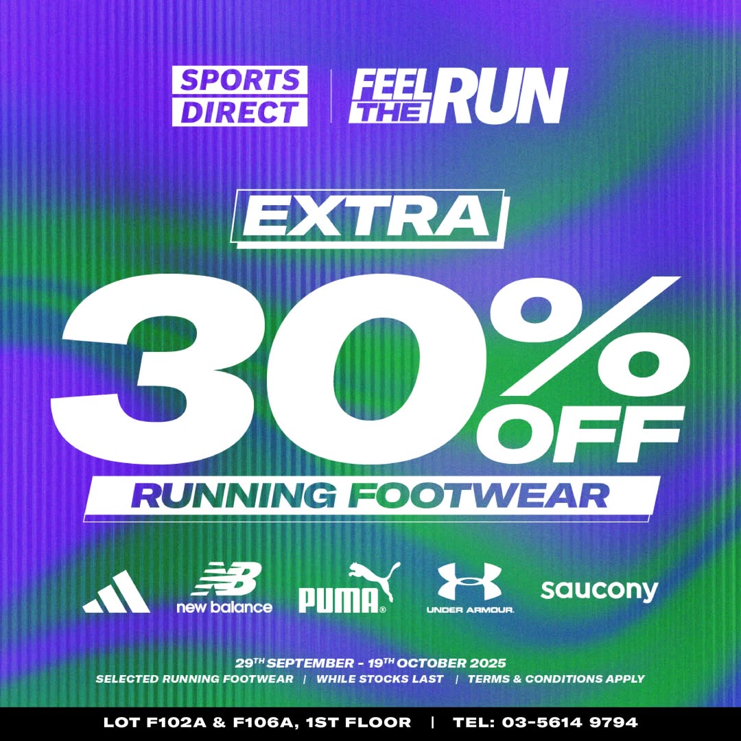 A vibrant display of high-performance running shoes from leading brands like Adidas, New Balance, Puma, Under Armour, and Saucony.