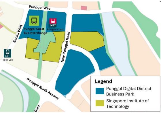 The integrated bus interchange facilities