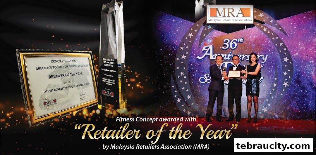 Fitness Concept awarded Retailer of the Year by Malaysia Retailers Association.