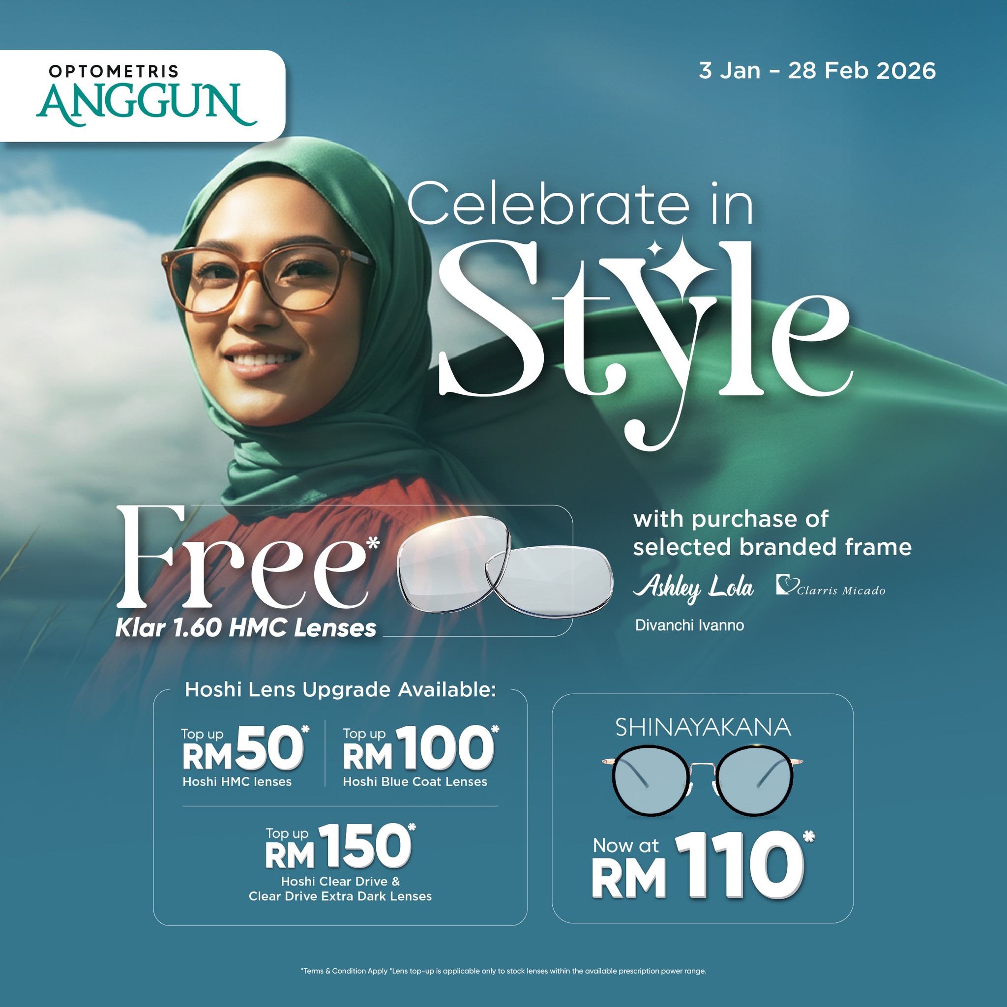 A collection of stylish branded sunglasses for the new year