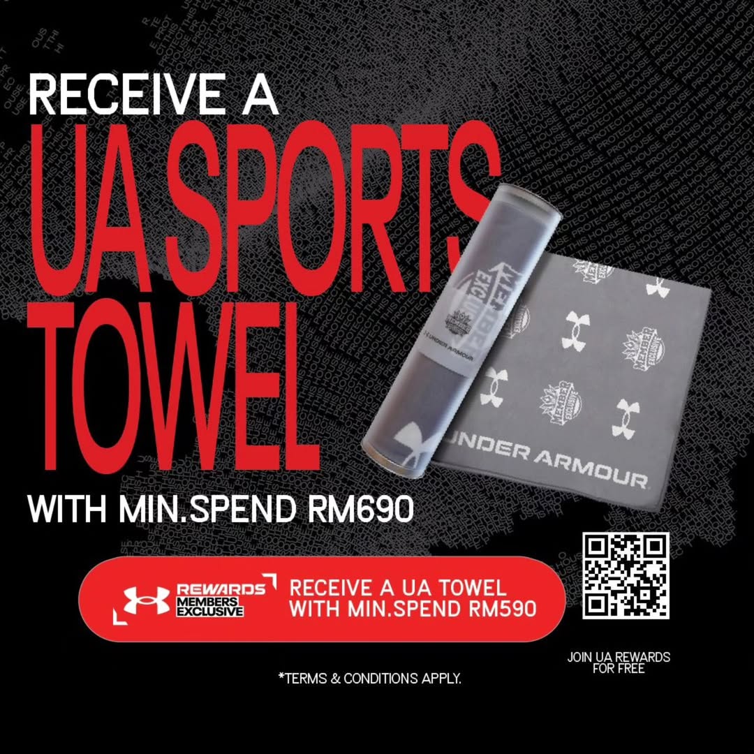 Under Armour Sports Towel Promotion at Aeon Mall