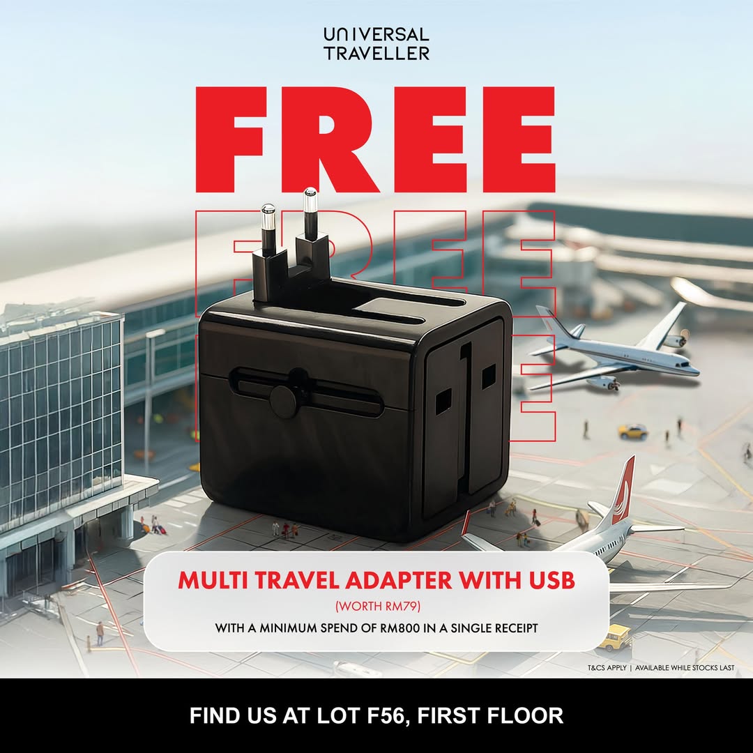 Free Multi Travel Adapter with USB promotion