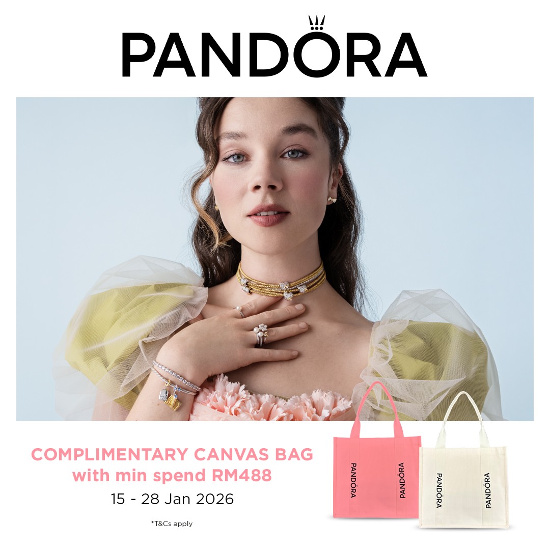 Pandora CNY 2026 Free Red Packets Limited Canvas Bags Tebrau City News
