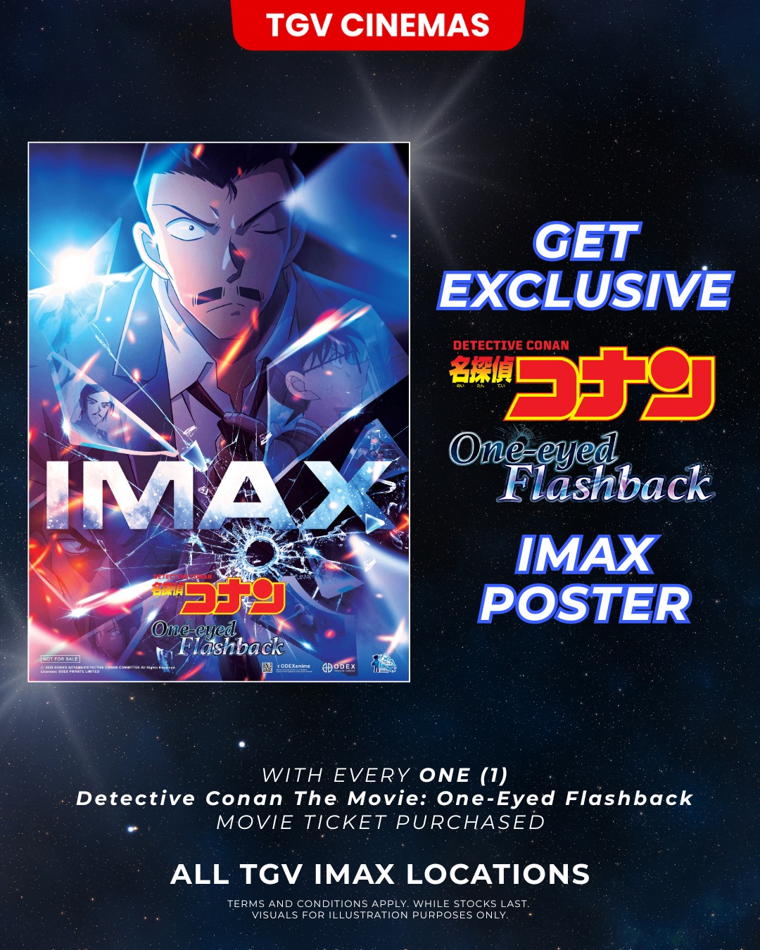 Promotional image for Detective Conan: One-Eyed Flashback IMAX exclusive poster