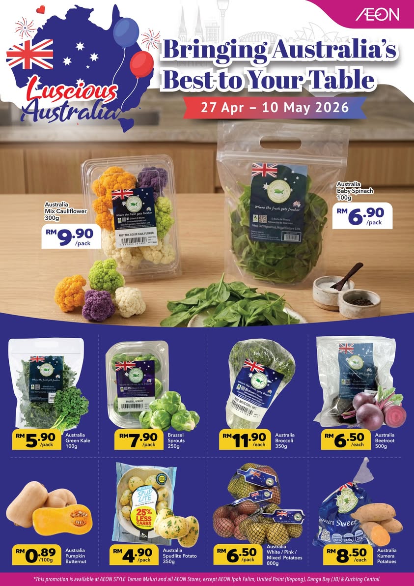 The Luscious Australia promotional display in-store
