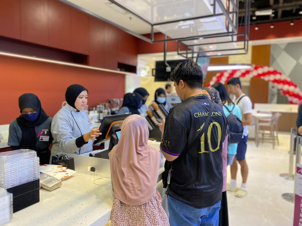 Interior view of La Bohème cafe, inviting atmosphere