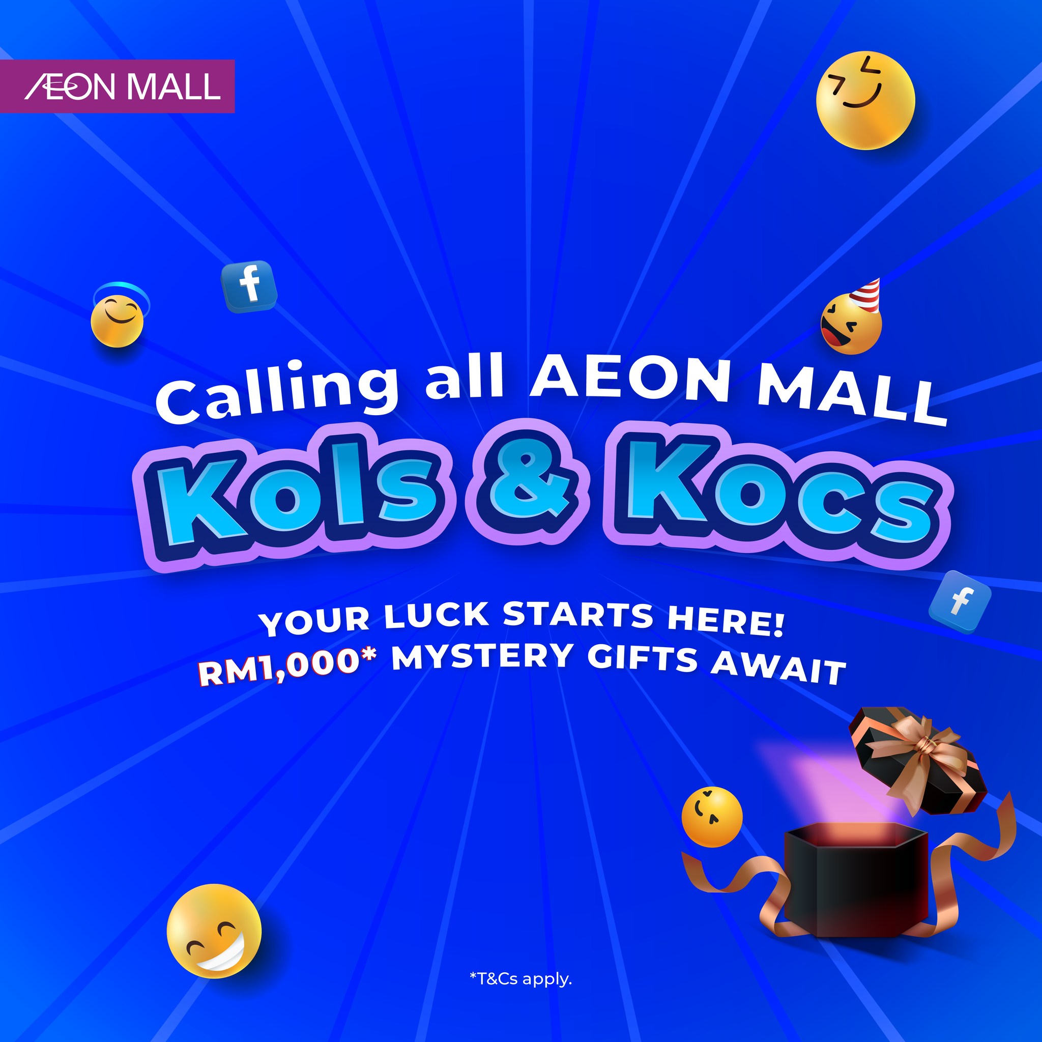 AEON Gift Voucher rewards for creators