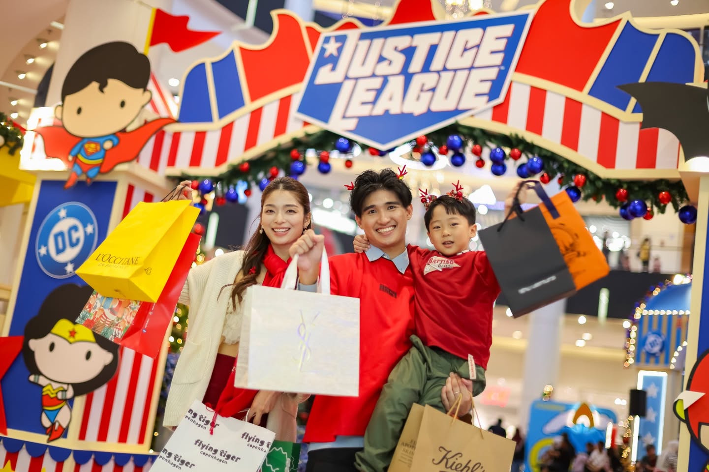 Holiday gift ideas display at AEON MALL