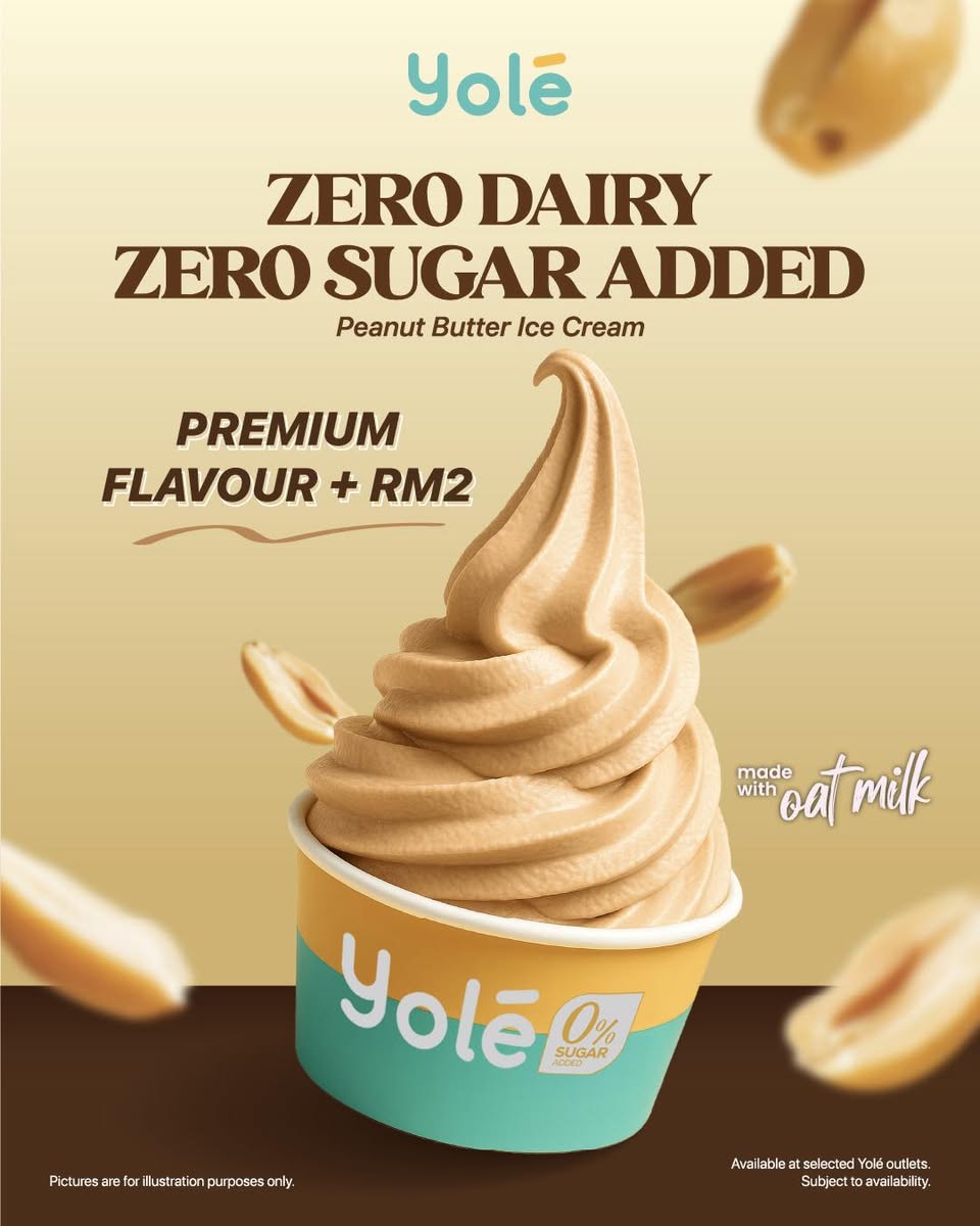 Close-up of creamy Yolé Peanut Butter Ice Cream