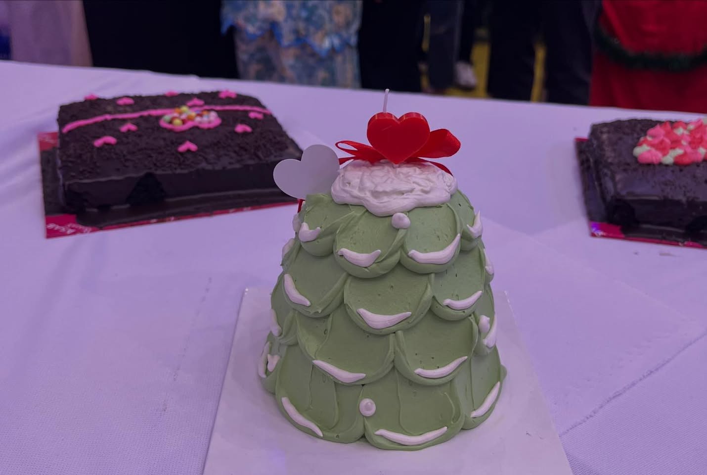 Close-up of an intricately decorated cake at the Cakechela event