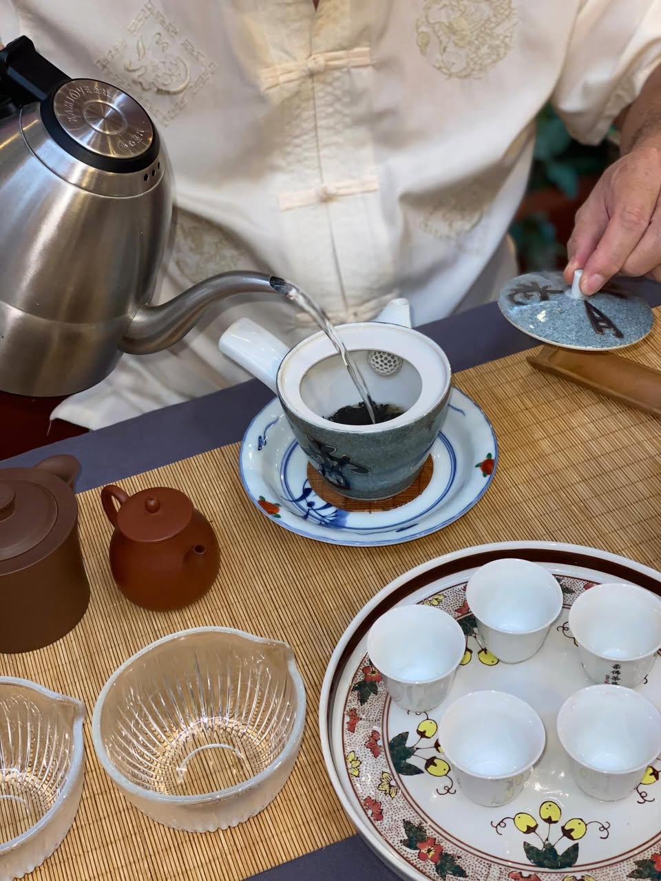 The intricate process of brewing ceremonial tea