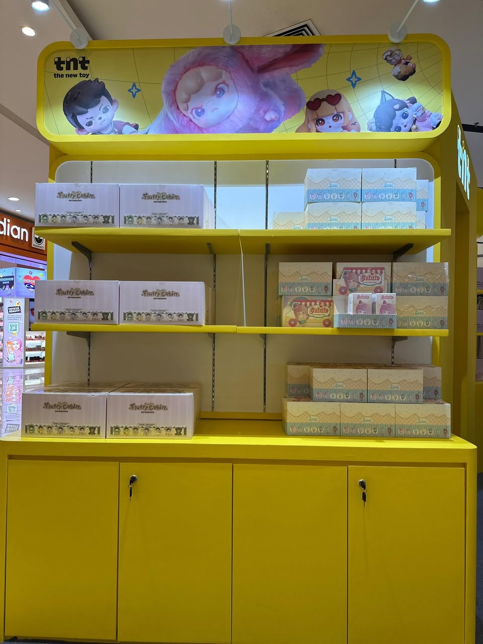 Products on display at the TNT SPACE pop-up event