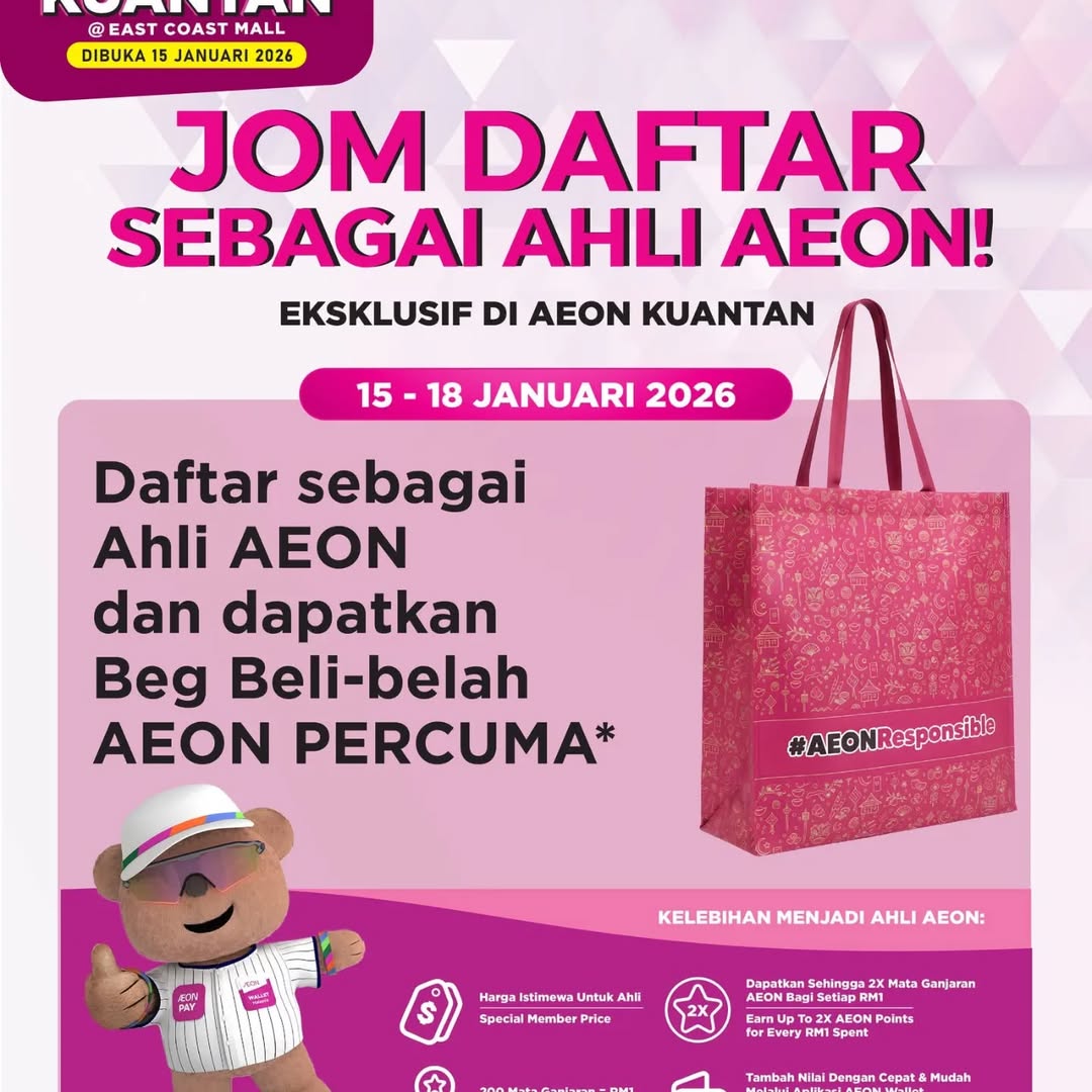 AEON Kuantan Grand Opening at East Coast Mall