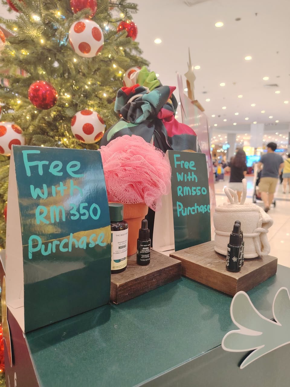 Festive display featuring DC Chibi Heroes at AEON MALL