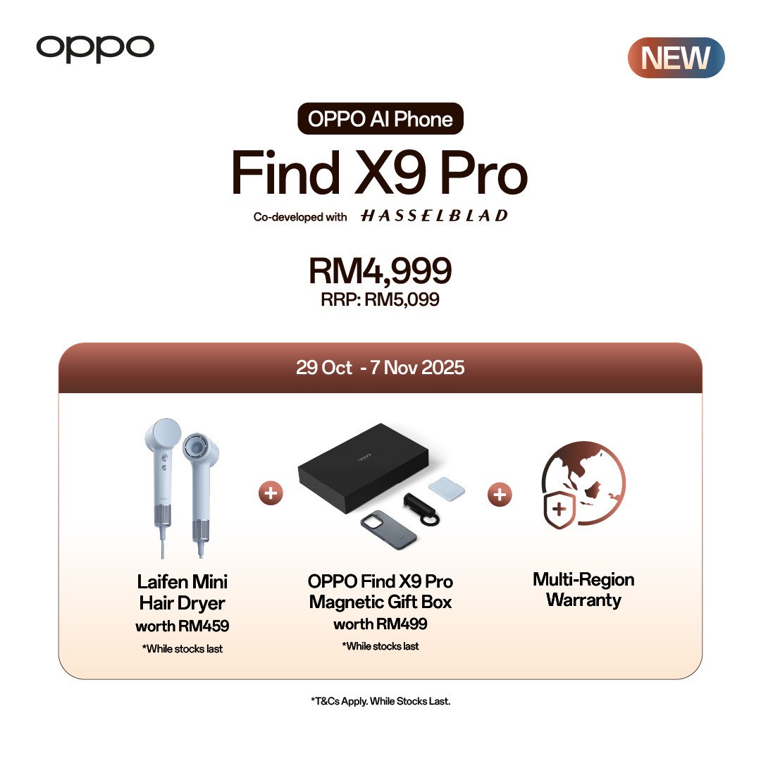 Detailed view of the OPPO Find X9 Series camera module