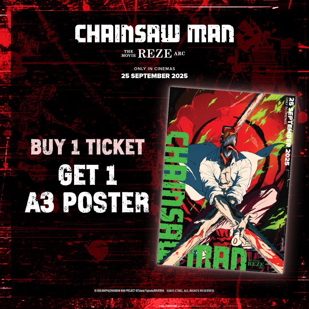 Promotional image for Chainsaw Man The Movie: Reze Arc ticket sales