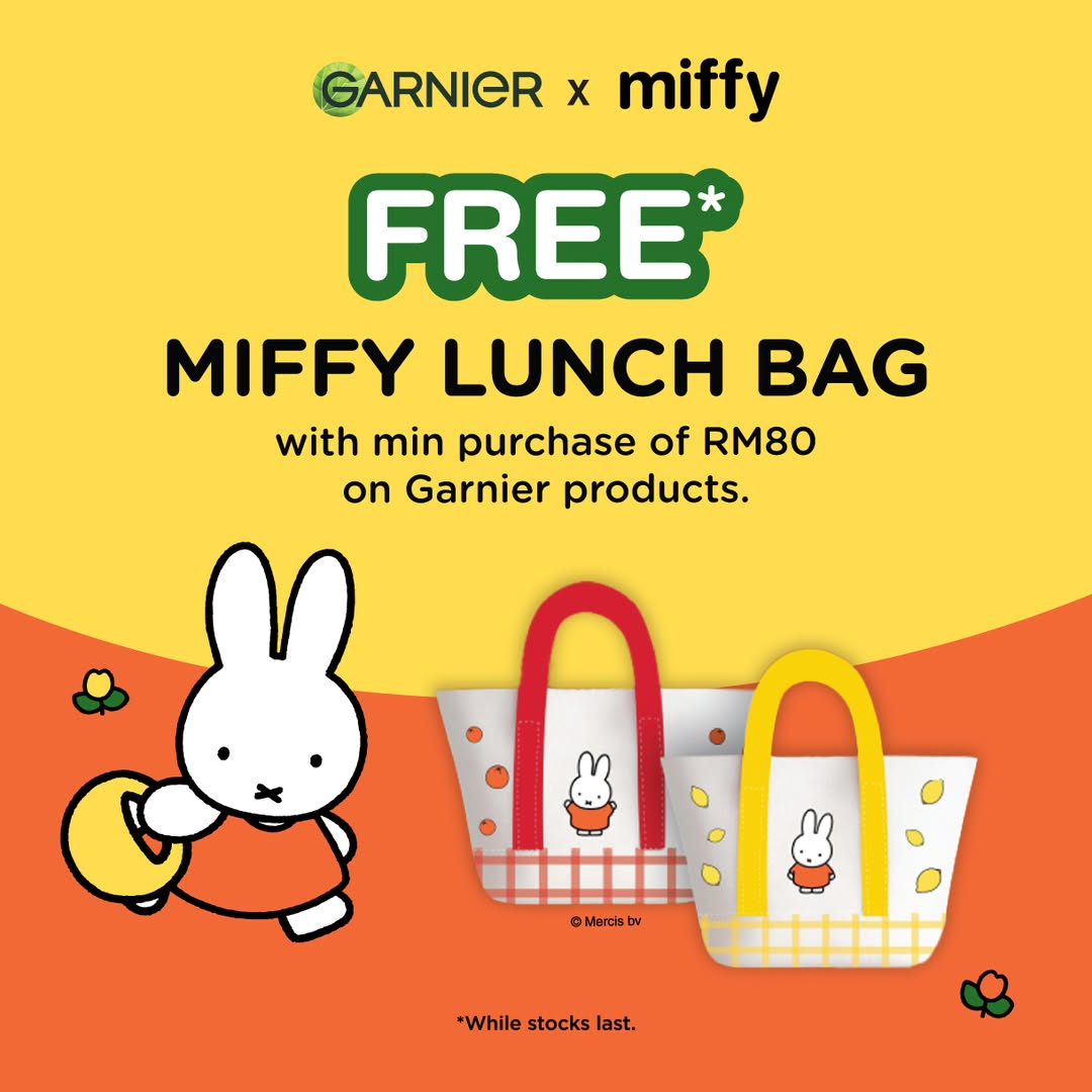 Garnier x Miffy limited edition lunch bag promotion at AEON Wellness