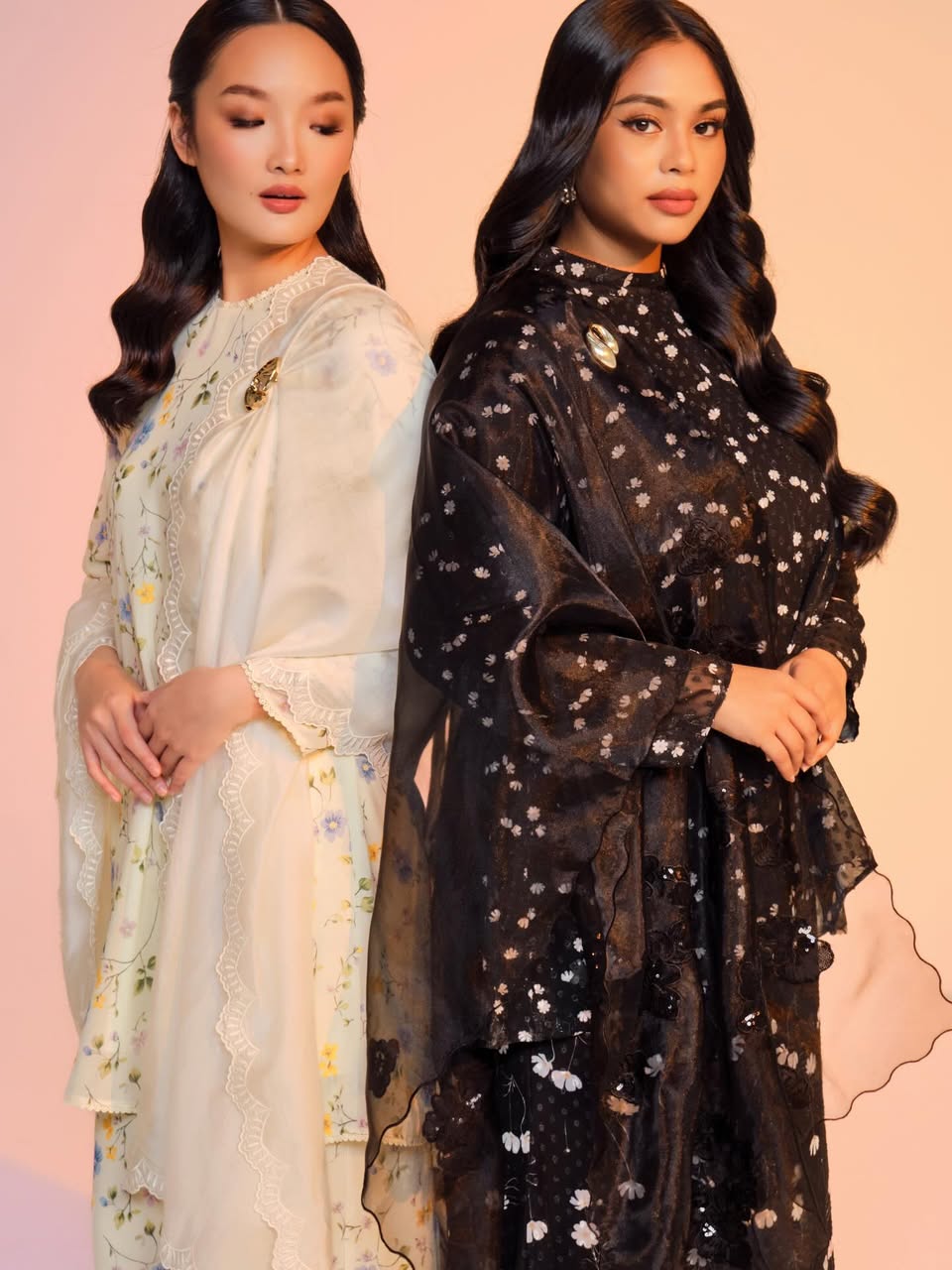 Coordinated Raya outfits for adults and children