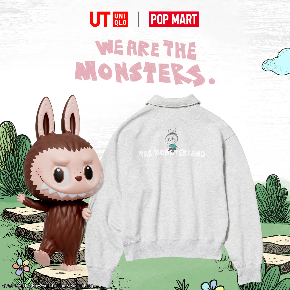 UNIQLO x POP MART 'The Monsters' collection apparel