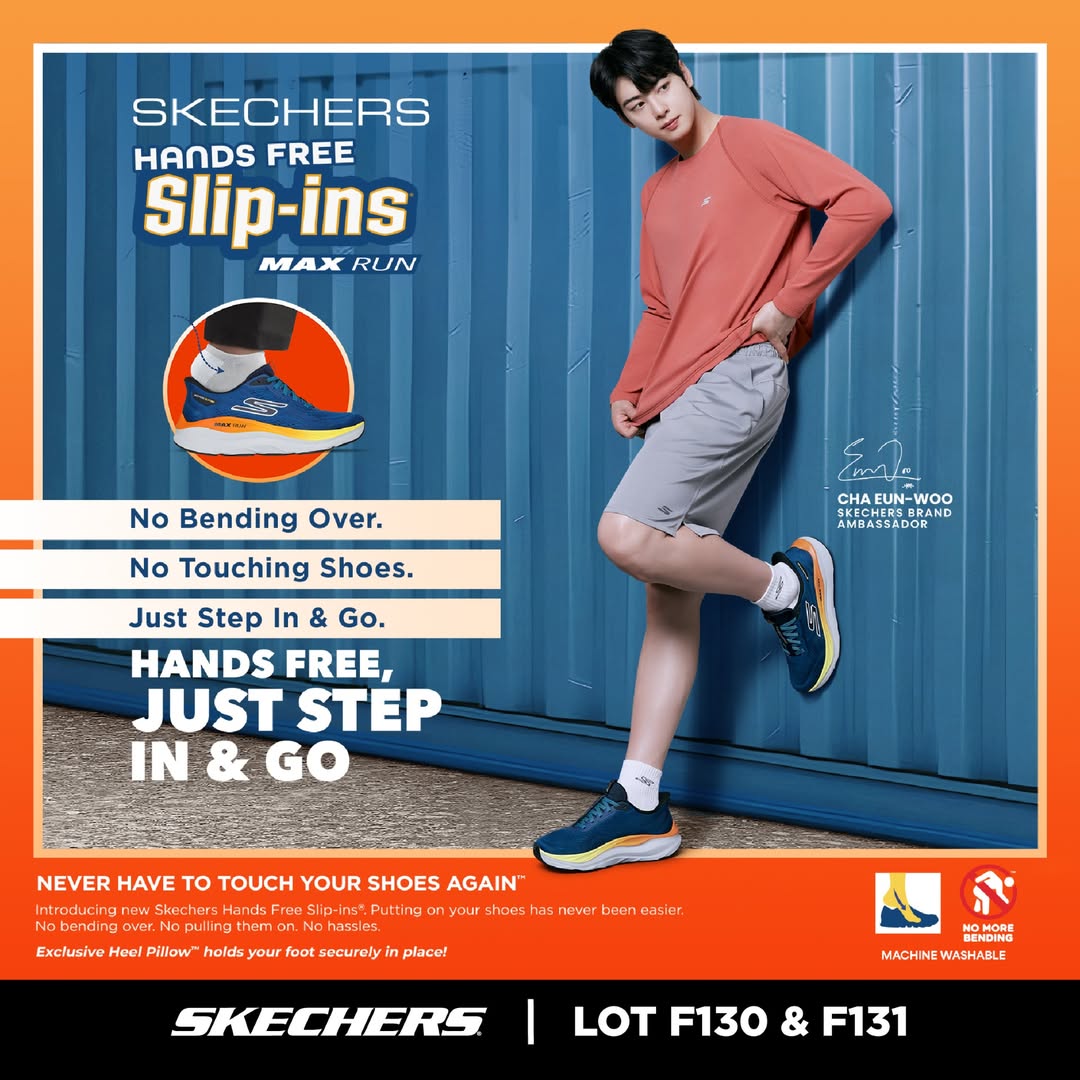 A close-up of the new Skechers Hands Free Slip-ins Max Run shoe