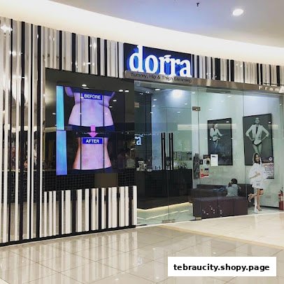 The exterior of Dorra Slimming, showcasing before and after body transformation images.