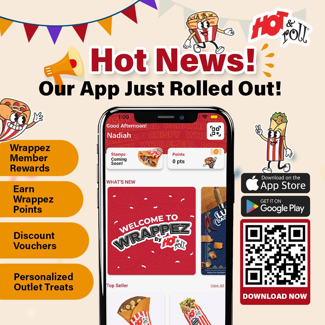 Hot & Roll Wrappez Membership Programme features