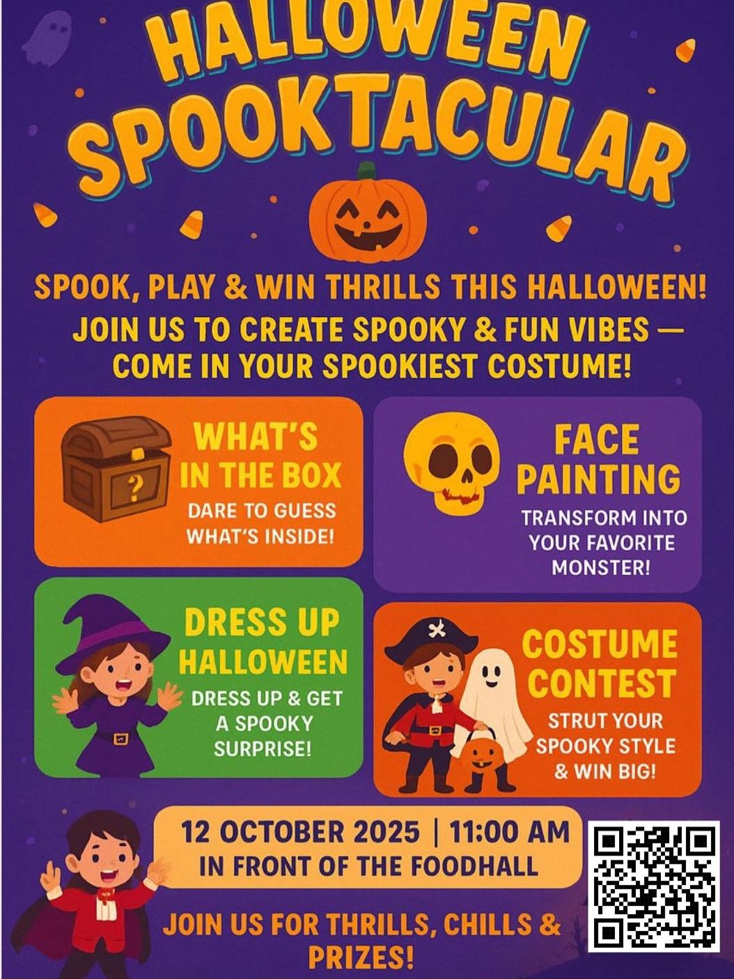Halloween event banner for AEON MALL Tebrau City