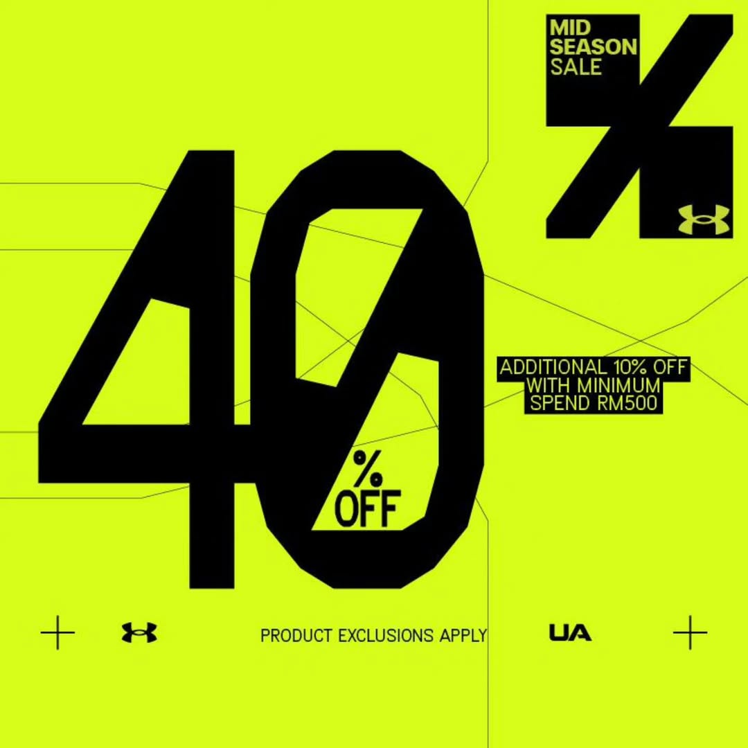 Under Armour Mid-Season Sale promotional image showcasing athletic apparel and footwear