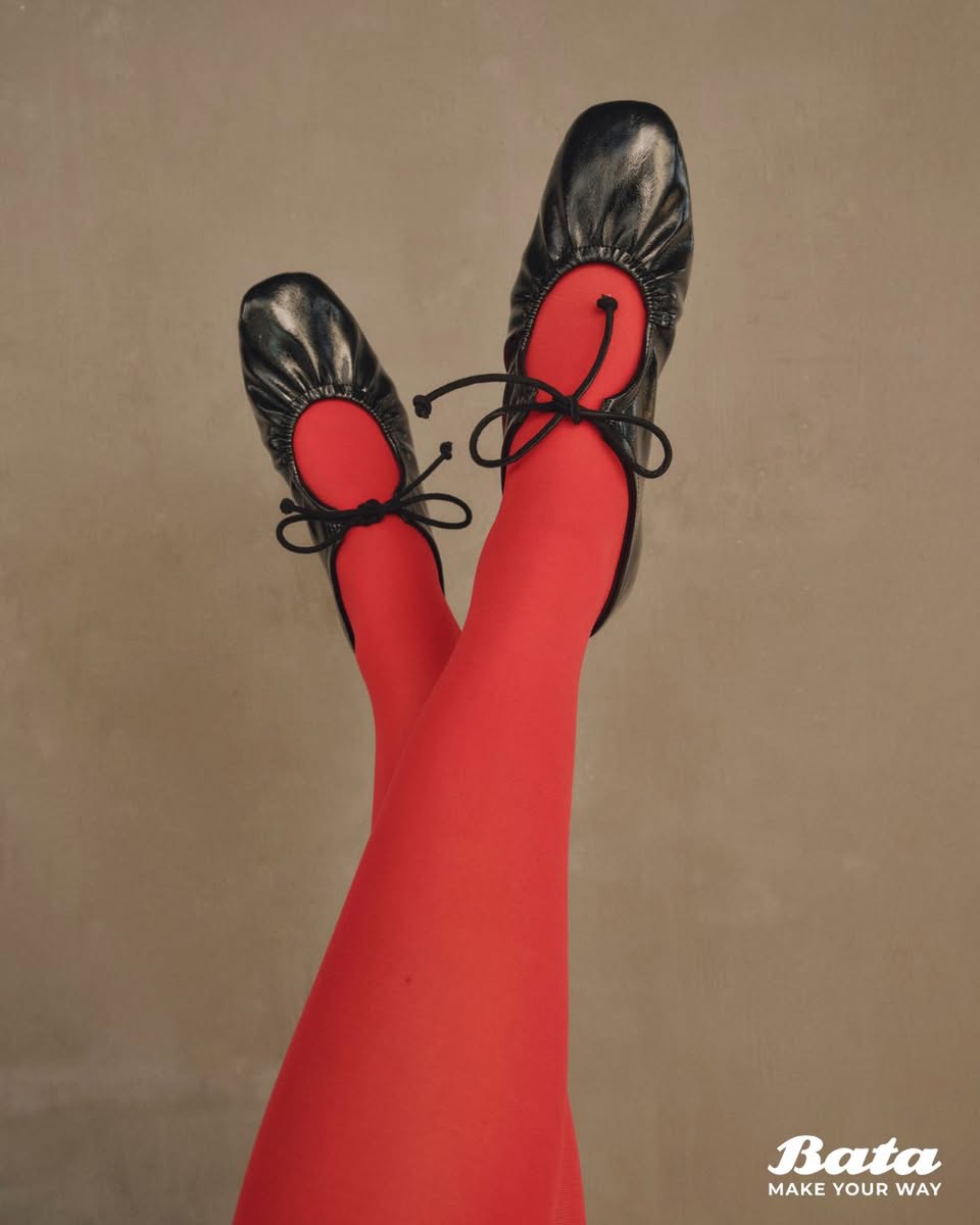 Victoria Ballerina shoes displayed in a store.