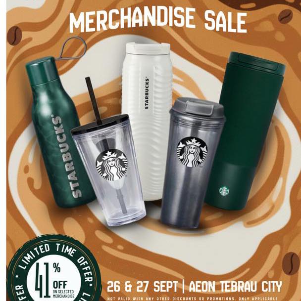 A festive display of Starbucks mooncake gift boxes.