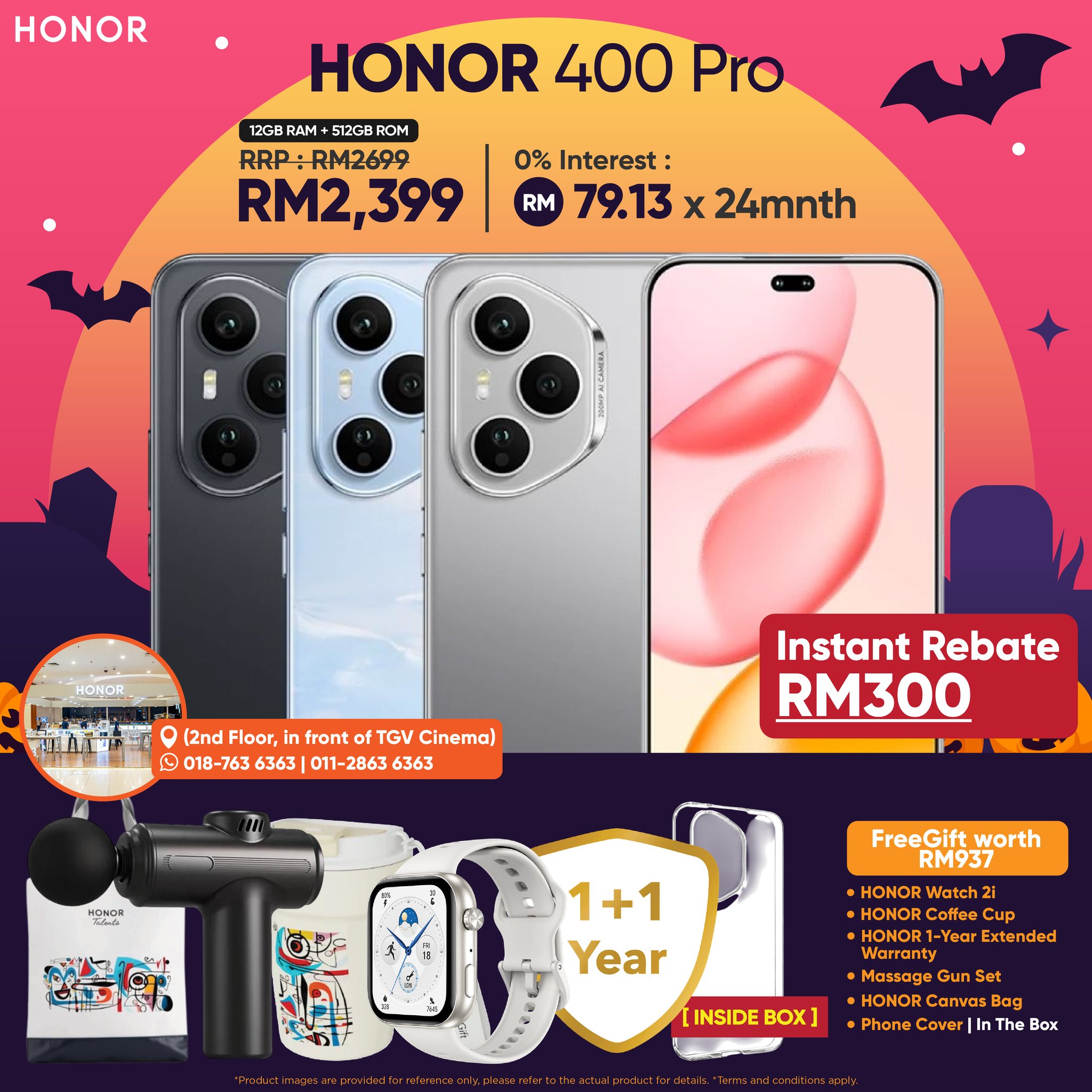 HONOR Halloween Sale at AEON Tebrau City JB