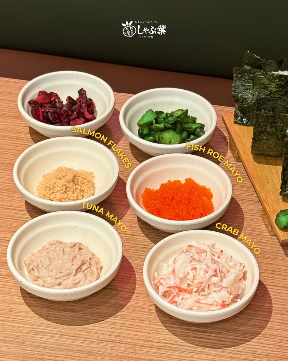 Handmade onigiri selection at Sunway Pyramid