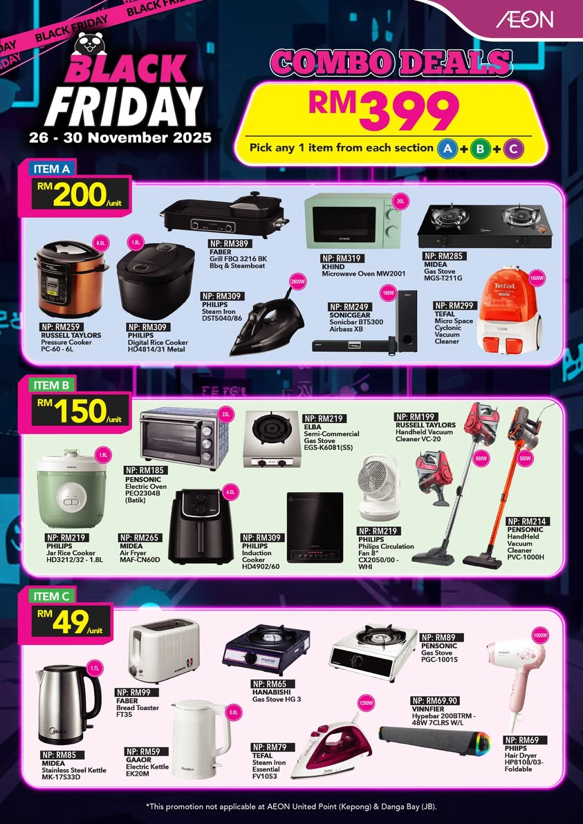 AEON Members Exclusive Black Friday Rewards