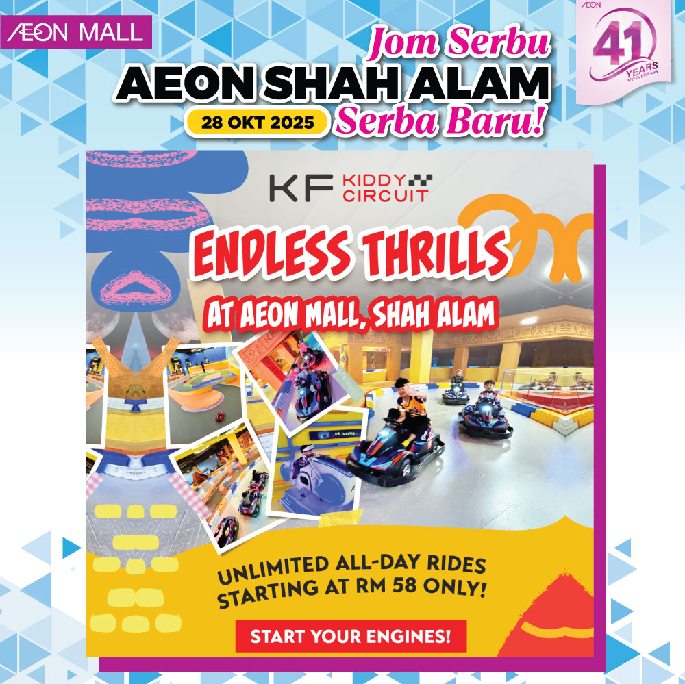 Variety of tenant offers available at AEON MALL Shah Alam.