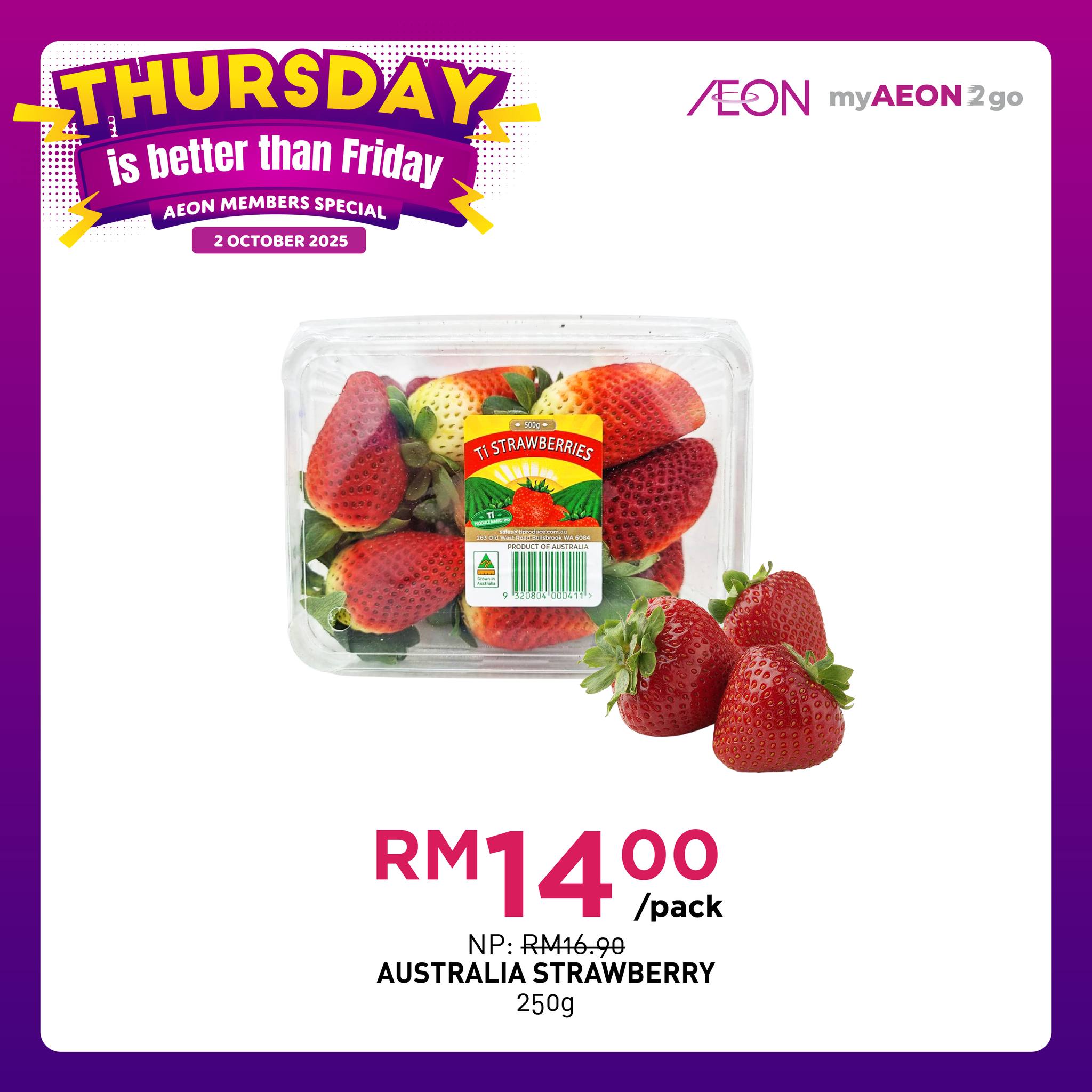 AEON Member exclusive deal on fresh produce