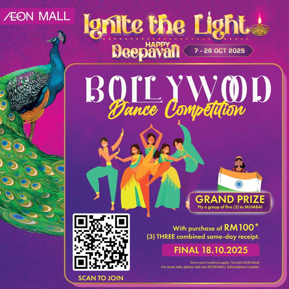 Deepavali celebrations and festive atmosphere at AEON MALL