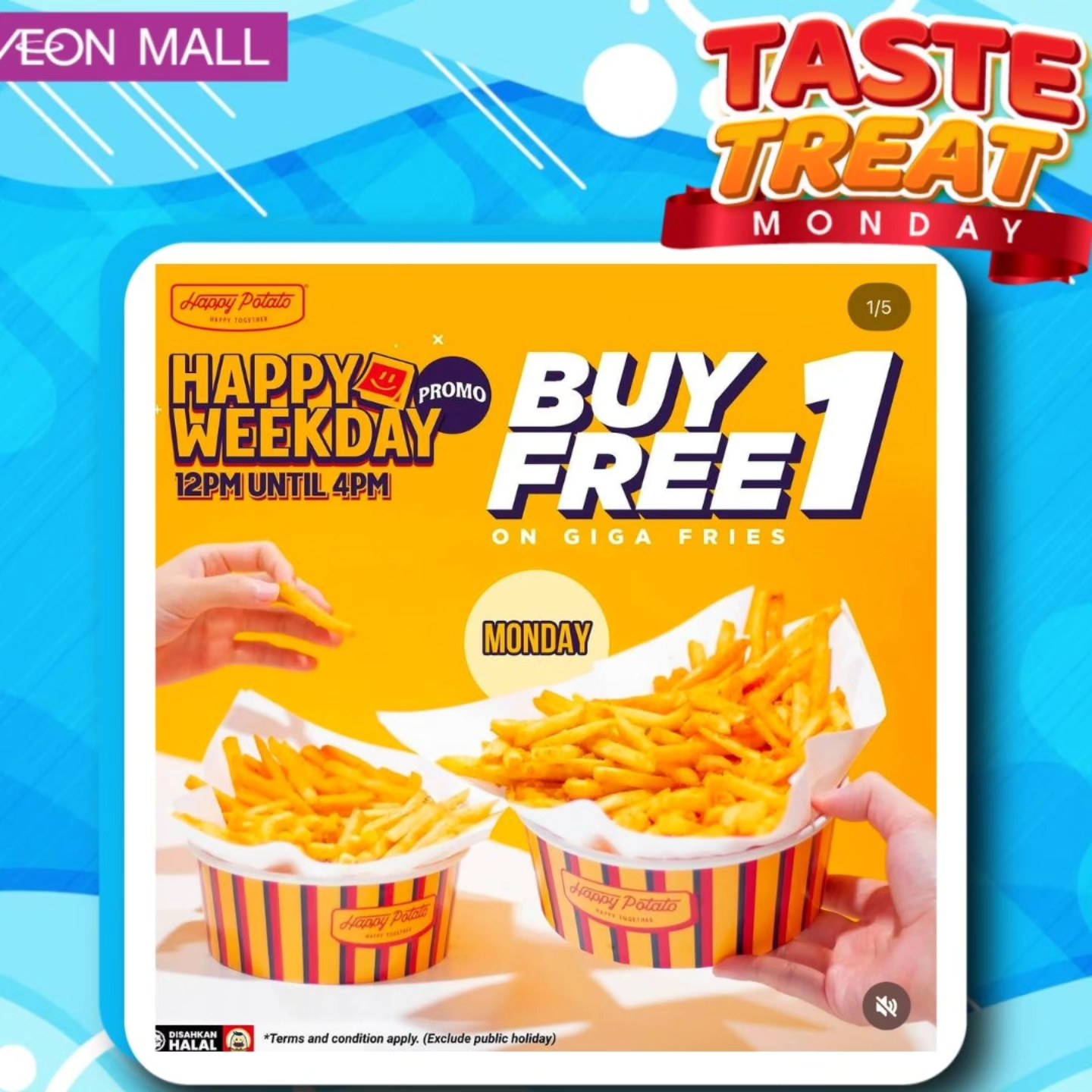 Exterior shot of AEON Mall Tebrau City entrance