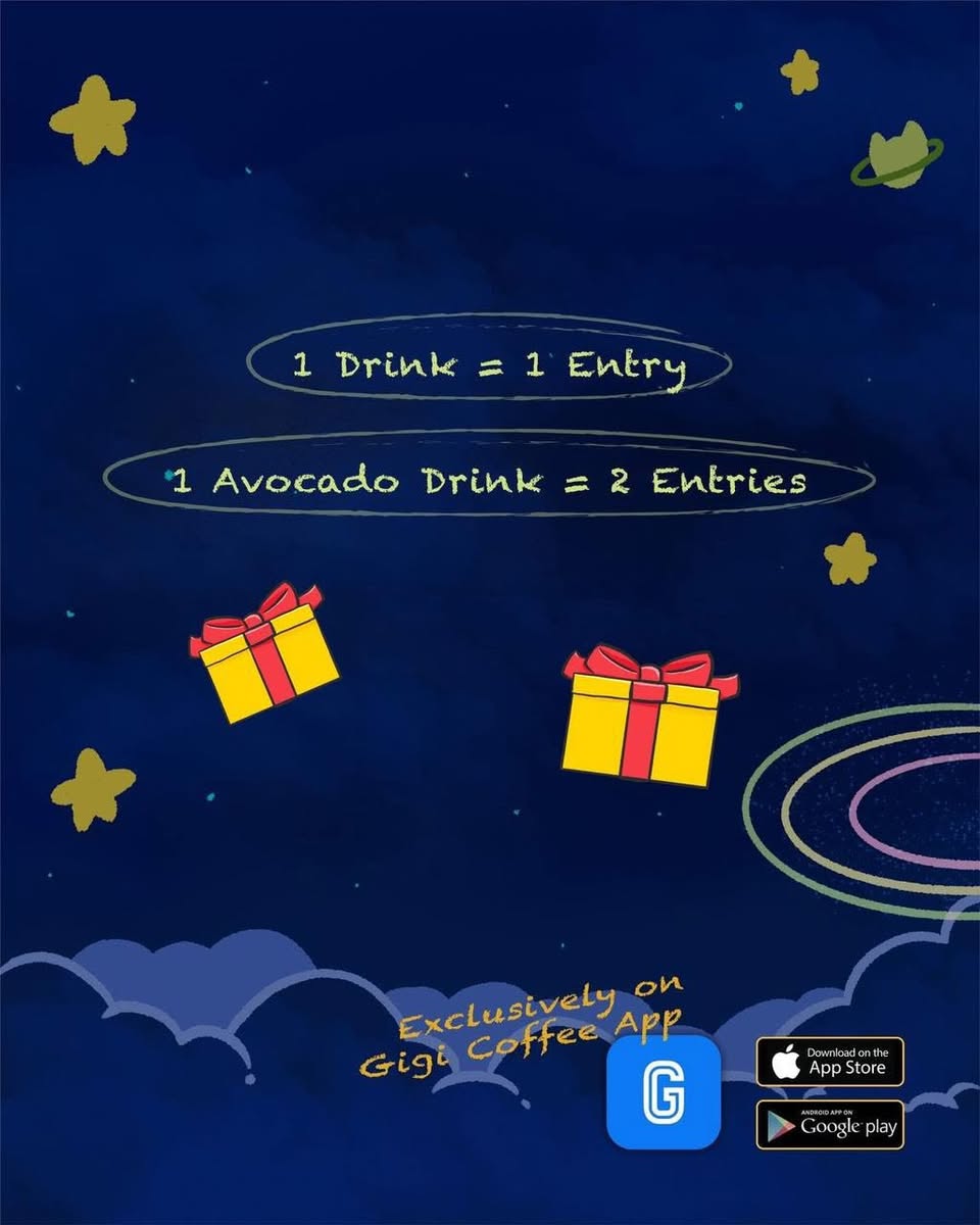 Gigi Coffee App Rewards and Prizes