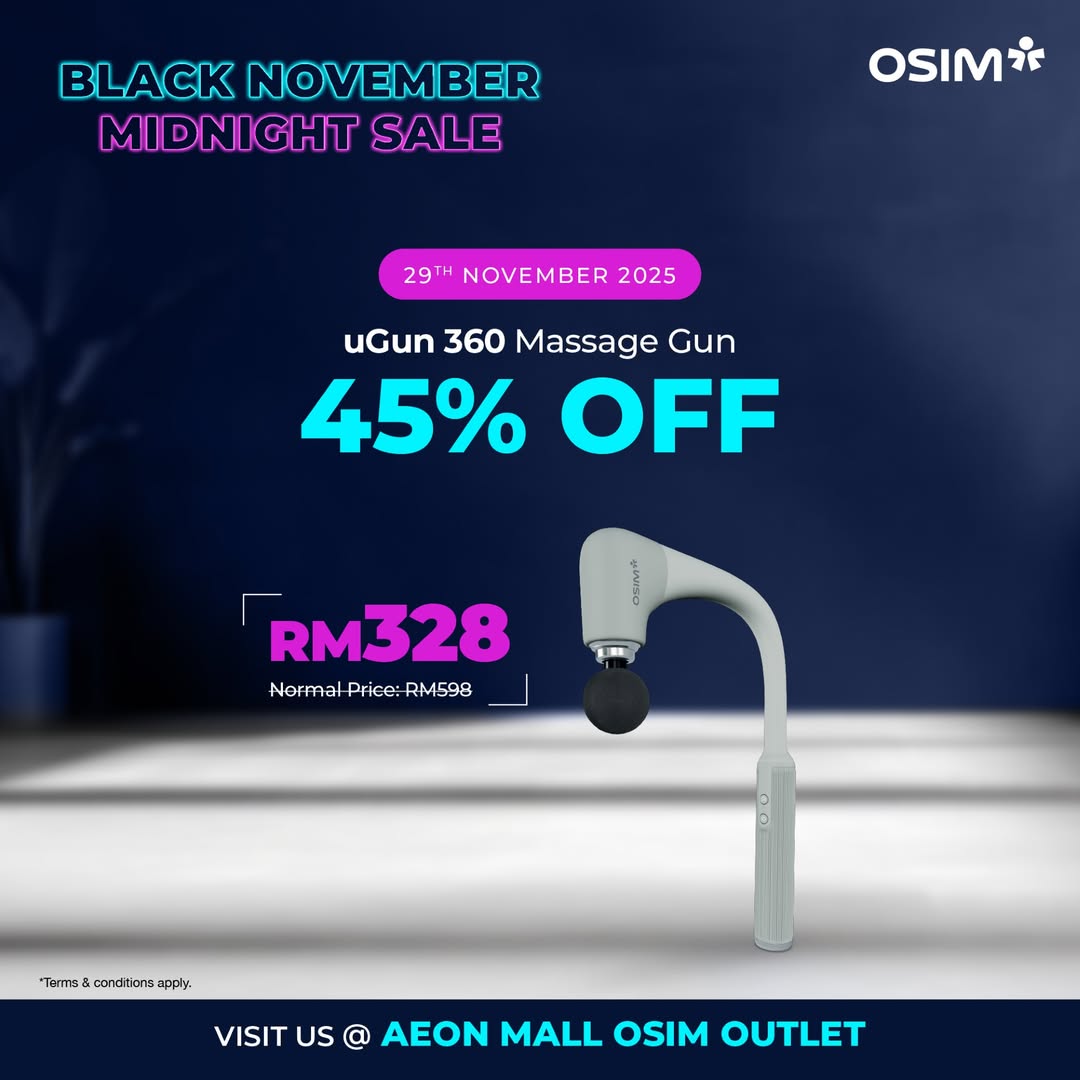 The uGun 360 Massage Gun offering deep tissue relief.