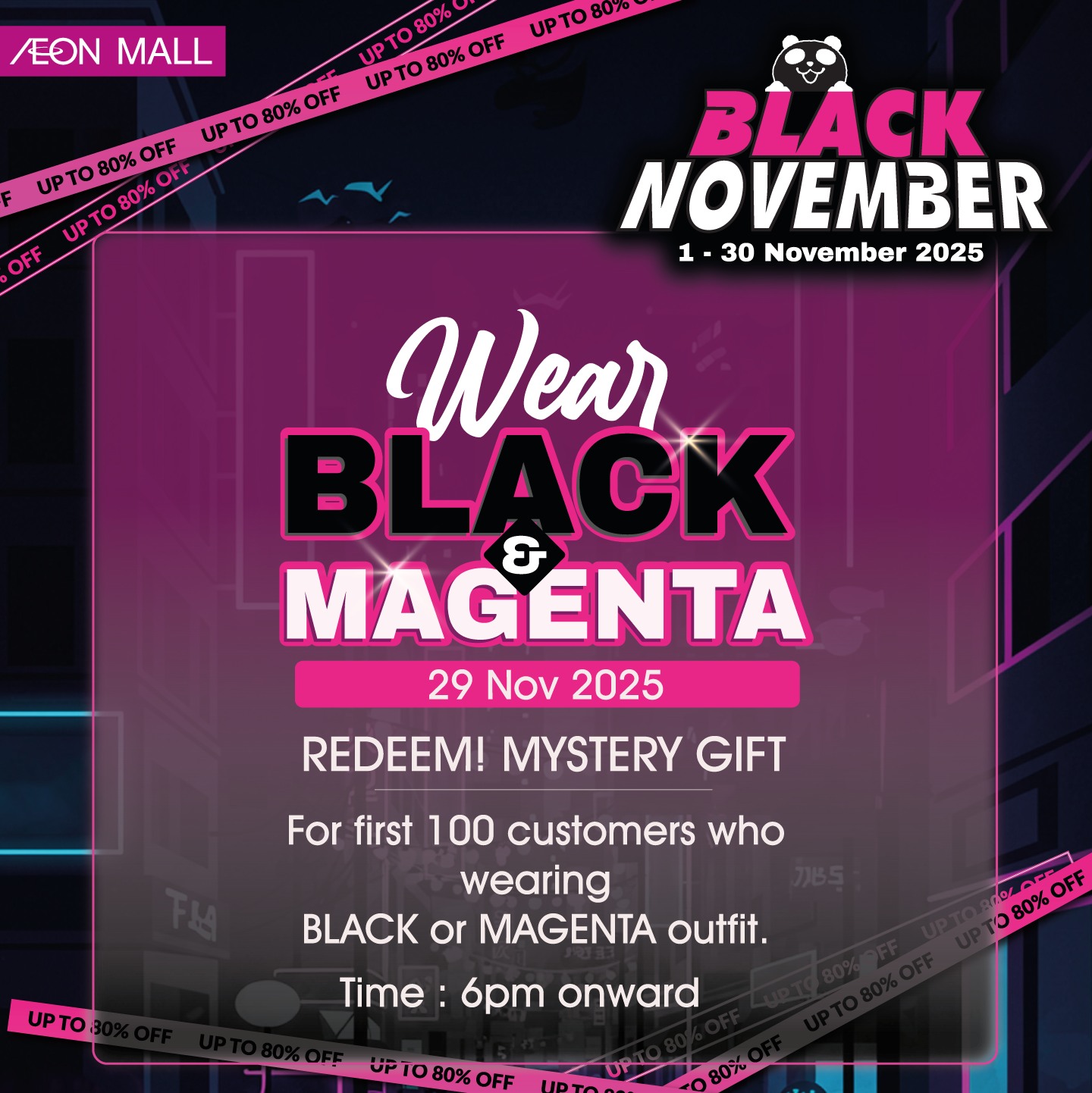 Shoppers enjoying a vibrant retail atmosphere at AEON Mall