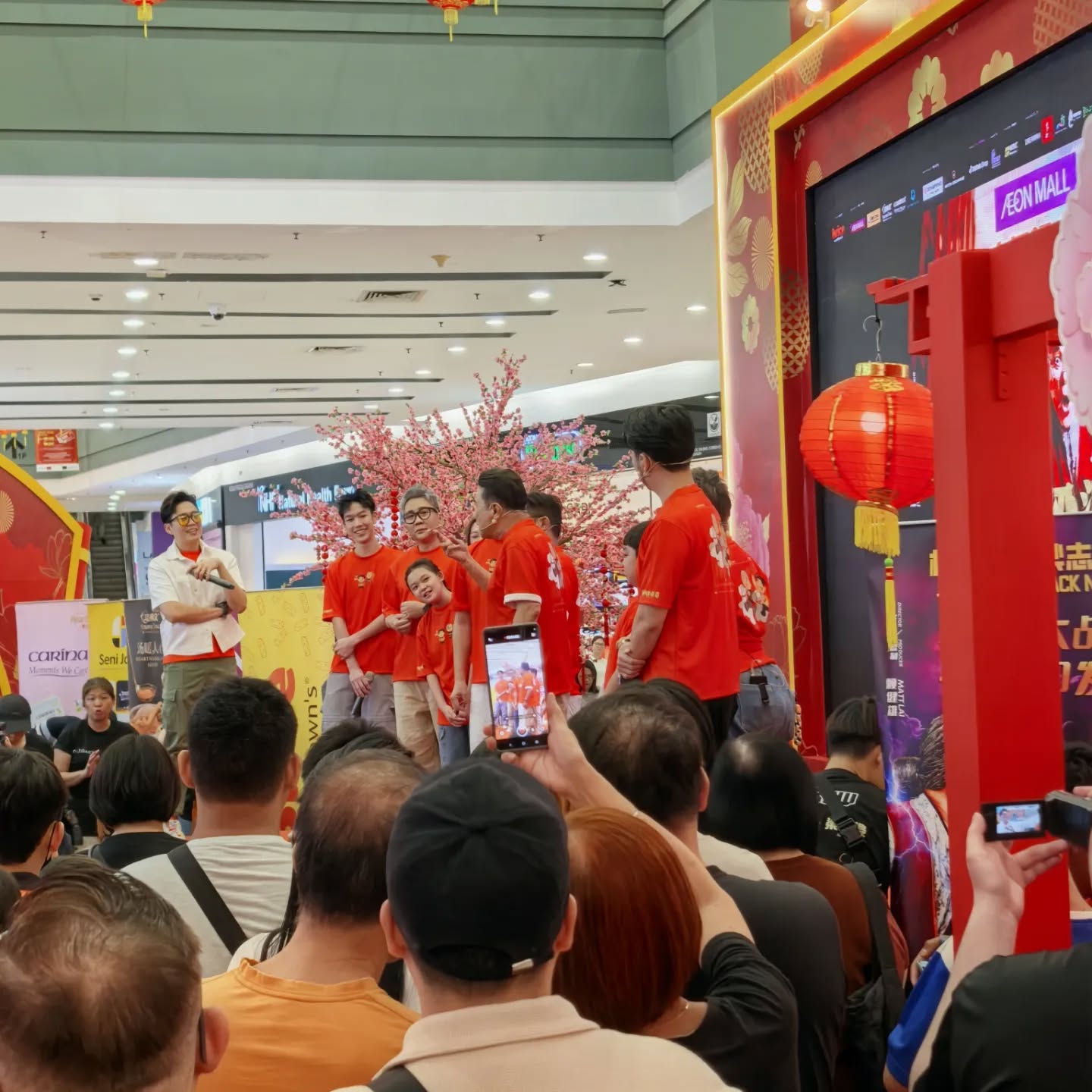 Ah Beng character posing for photos